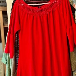 WinWin Vibrant Red Blouse